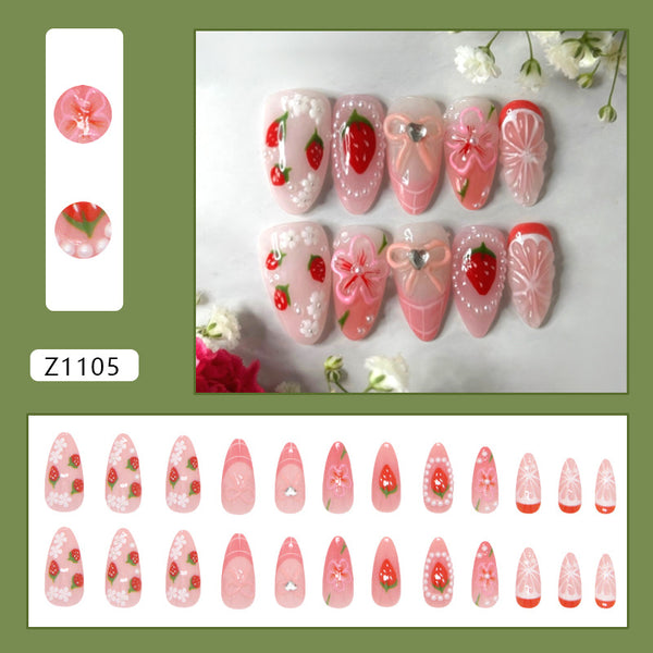 12 Sizes-24 Pcs Press On Nails Z1105
