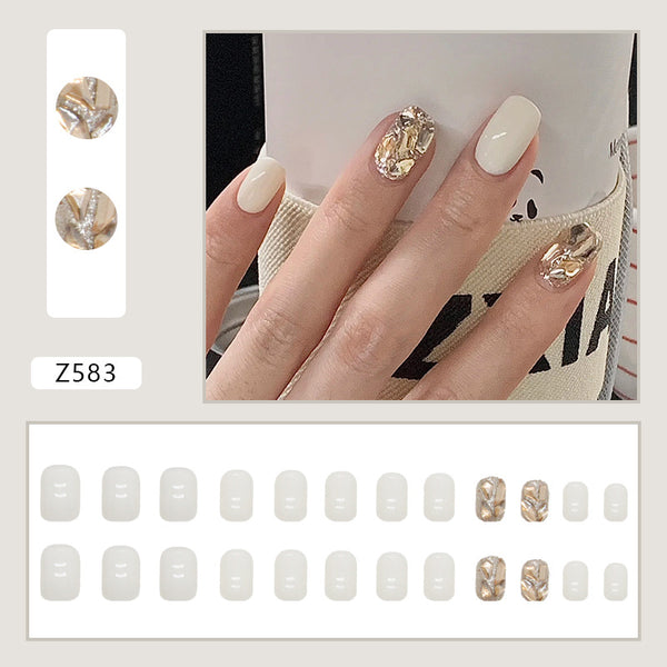12 Sizes-24 Pcs Press On Nails Z583