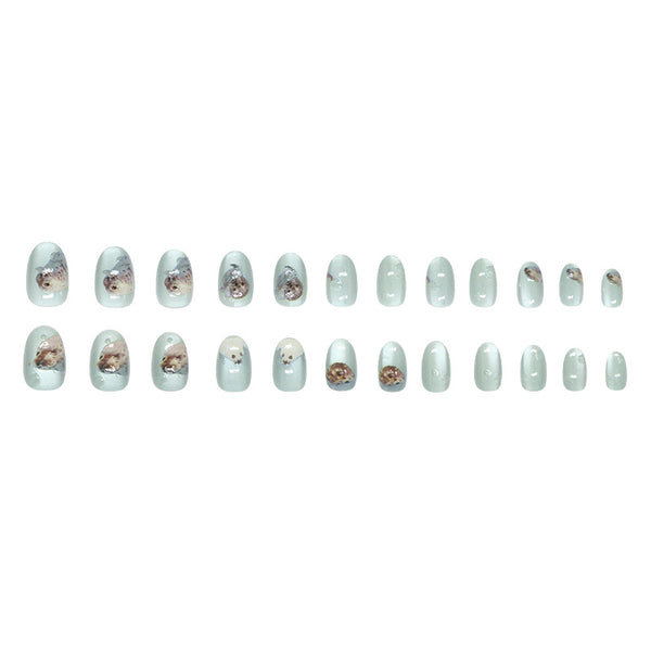 12 Sizes-24 Pcs Press On Nails W2023