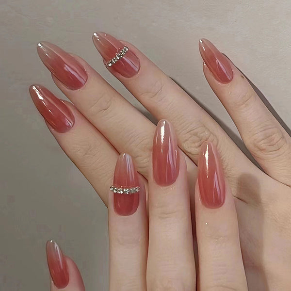 12 Sizes-24 Pcs Press On Nails Z789