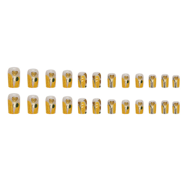 12 Sizes-24 Pcs Press On Nails W1290