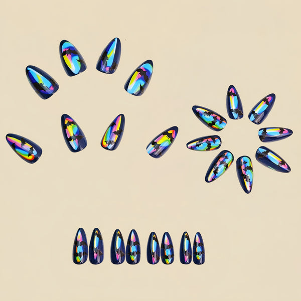 12 Sizes-24 Pcs Press On Nails Y1091