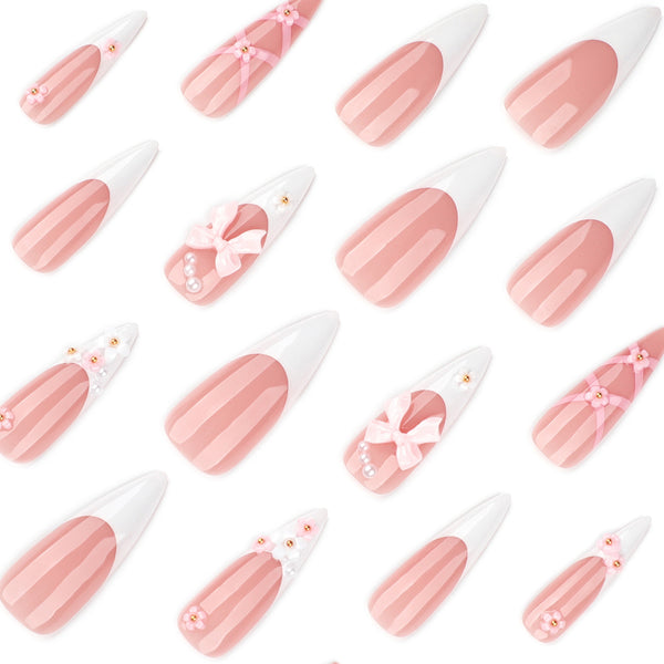 12 Sizes-24 Pcs Press On Nails JP4230