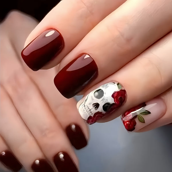 12 Sizes-24 Pcs Press On Nails Y224