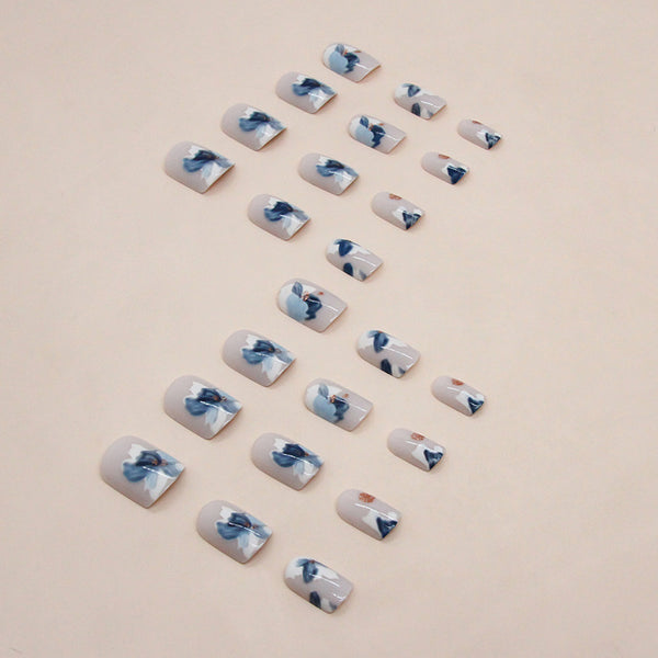 12 Sizes-24 Pcs Press On Nails W1473
