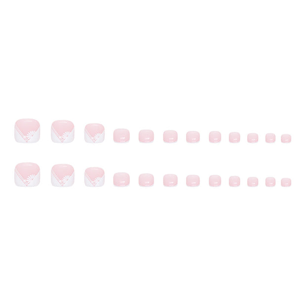 12 Sizes-24 Pcs Press On Nails F063
