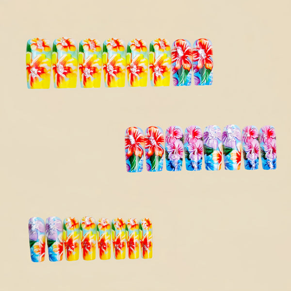 12 Sizes-24 Pcs Press On Nails Y1401