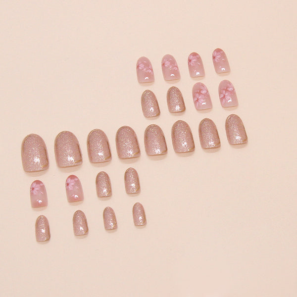 12 Sizes-24 Pcs Press On Nails W1739