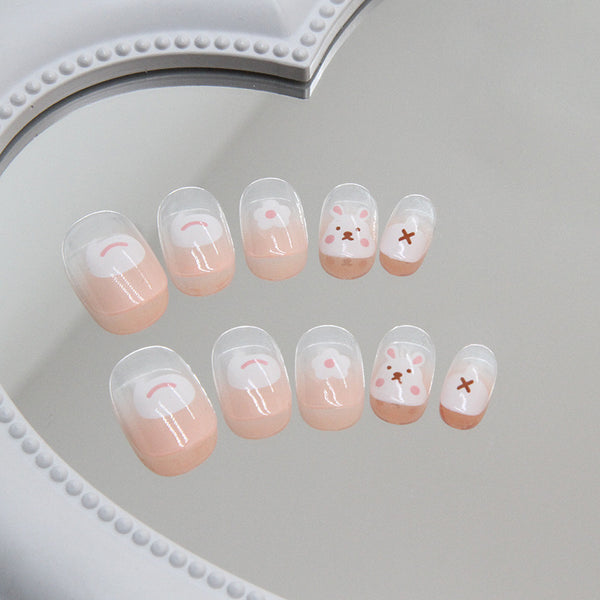 12 Sizes-24 Pcs Press On Nails K016