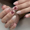 12 Sizes-24 Pcs Press On Nails C1368