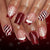 12 Sizes-24 Pcs Press On Nails C1318