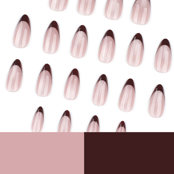 12 Sizes-24 Pcs Press On Nails JP4179