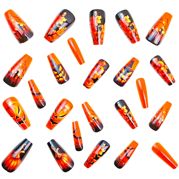 12 Sizes-24 Pcs Press On Nails Y854