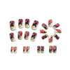 12 Sizes-24 Pcs Press On Nails Y1804