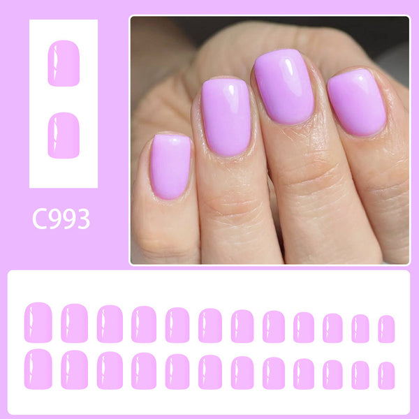 12 Sizes-24 Pcs Press On Nails C993