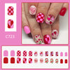 12 Sizes-24 Pcs Press On Nails C723