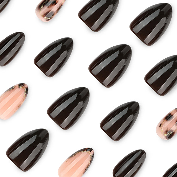 12 Sizes-24 Pcs Press On Nails JP4527