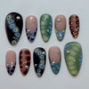 12 Sizes-24 Pcs Press On Nails C1447
