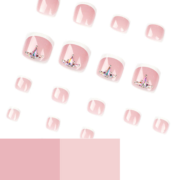12 Sizes-24 Pcs Press On Nails JP1655