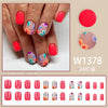 12 Sizes-24 Pcs Press On Nails W1378
