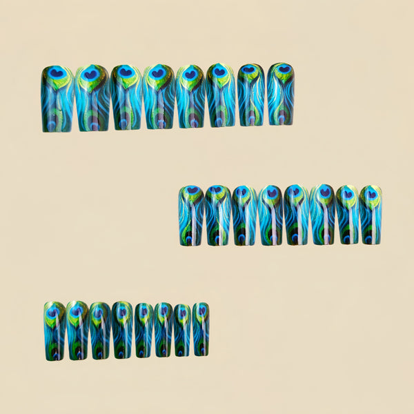 12 Sizes-24 Pcs Press On Nails Y1502