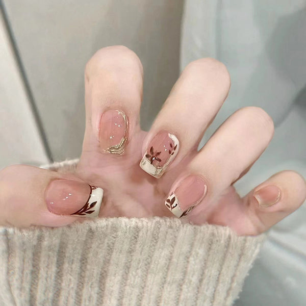 12 Sizes-24 Pcs Press On Nails R910