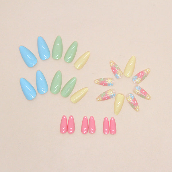 12 Sizes-24 Pcs Press On Nails W879