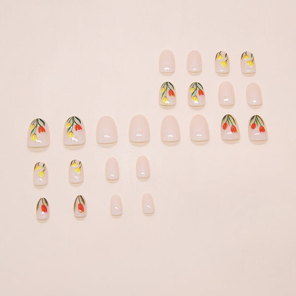 12 Sizes-24 Pcs Press On Nails W2152