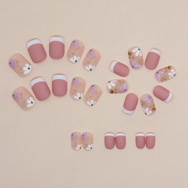 12 Sizes-24 Pcs Press On Nails W1214