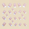 12 Sizes-24 Pcs Press On Nails Y875