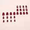 12 Sizes-24 Pcs Press On Nails W1890