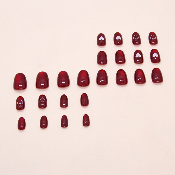 12 Sizes-24 Pcs Press On Nails W1890