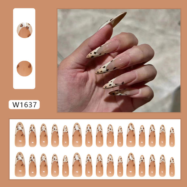 12 Sizes-24 Pcs Press On Nails W1637