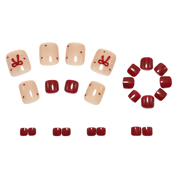 12 Sizes-24 Pcs Press On Nails Y1918