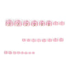 12 Sizes-24 Pcs Press On Nails JP3971