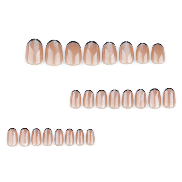 12 Sizes-24 Pcs Press On Nails JP3294