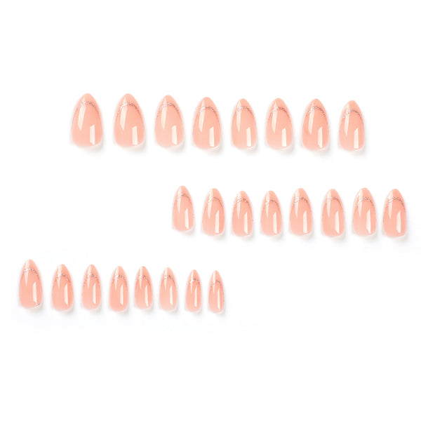 12 Sizes-24 Pcs Press On Nails JP2734