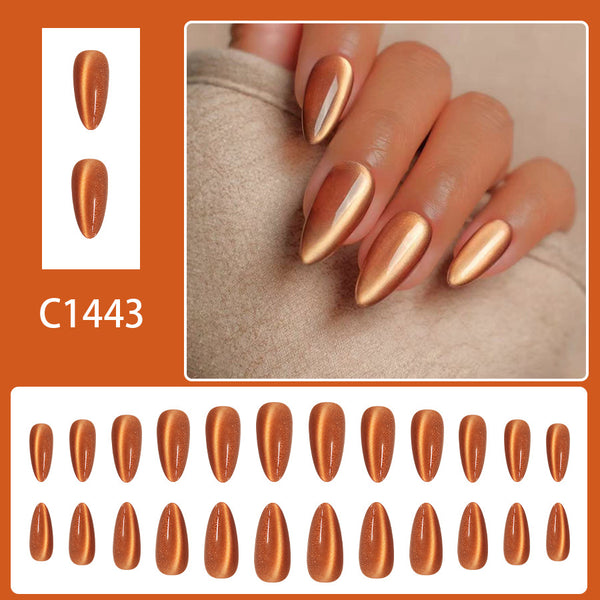 12 Sizes-24 Pcs Press On Nails C1443
