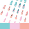 12 Sizes-24 Pcs Press On Nails JP2015
