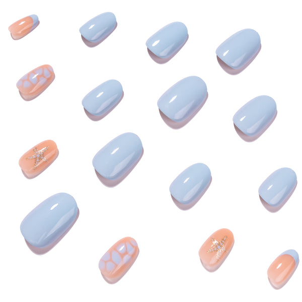12 Sizes-24 Pcs Press On Nails JP4410