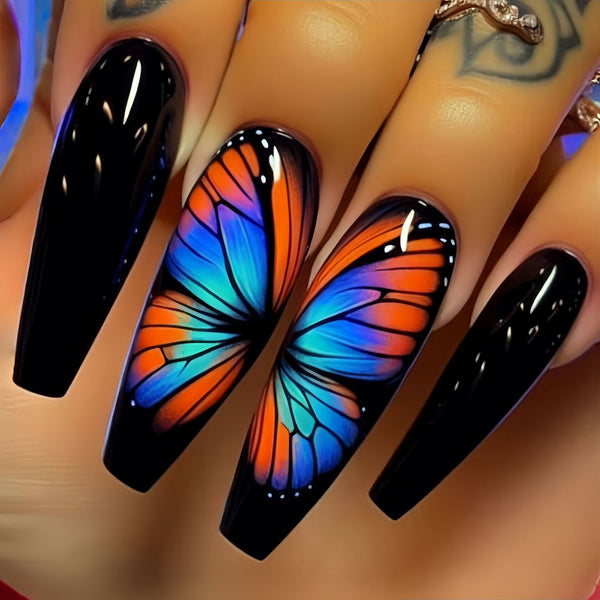 12 Sizes-24 Pcs Press On Nails Y479