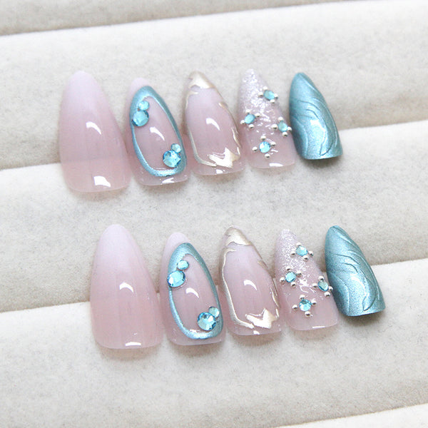 12 Sizes-24 Pcs Press On Nails Z970