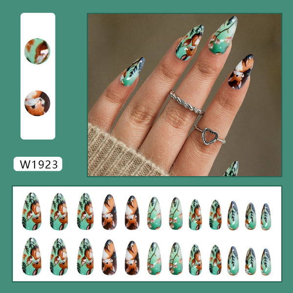 12 Sizes-24 Pcs Press On Nails W1923