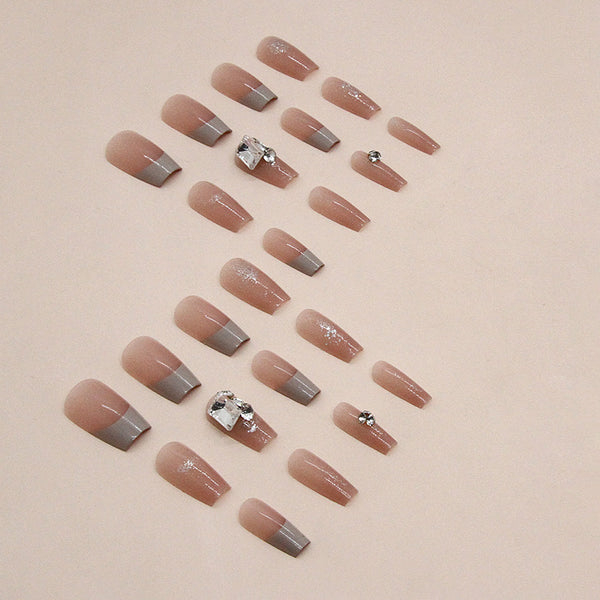 12 Sizes-24 Pcs Press On Nails Z826