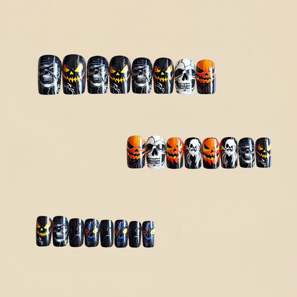 12 Sizes-24 Pcs Press On Nails Y1161