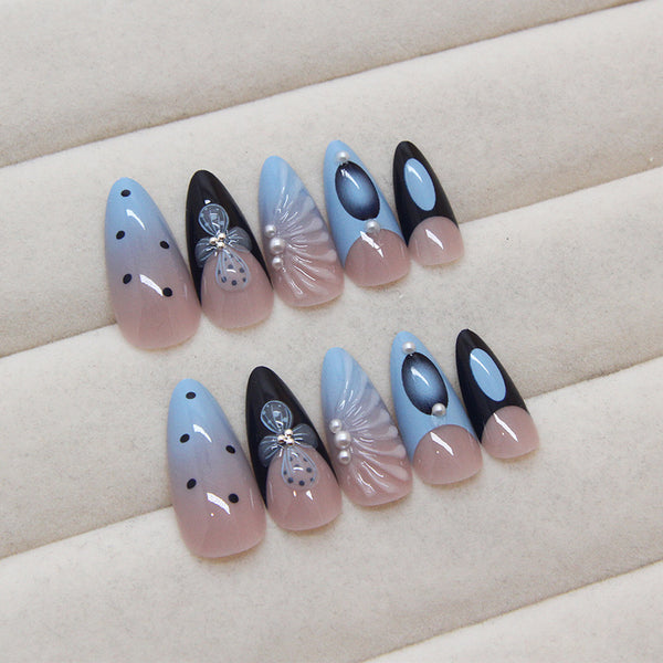 12 Sizes-24 Pcs Press On Nails Z901