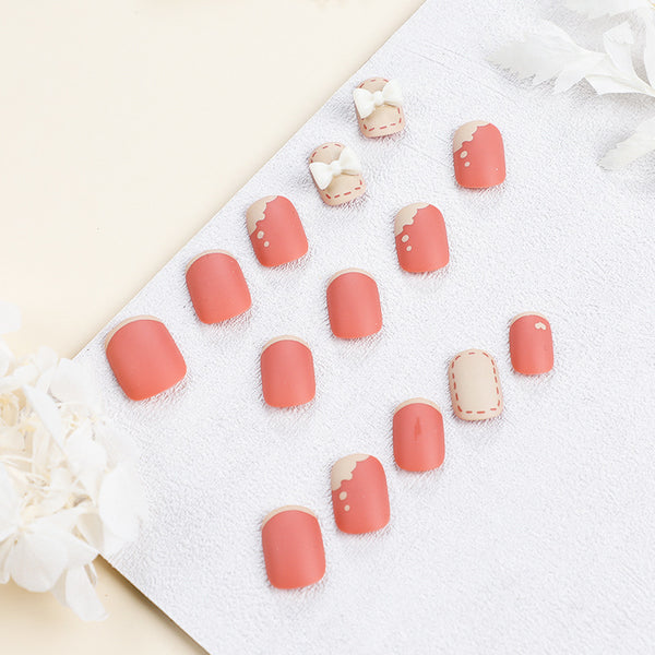 12 Sizes-24 Pcs Press On Nails JP1370