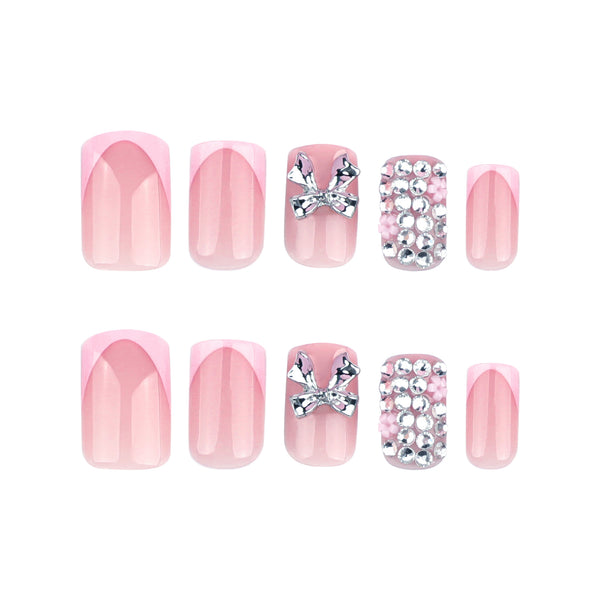 12 Sizes-24 Pcs Press On Nails JP3658