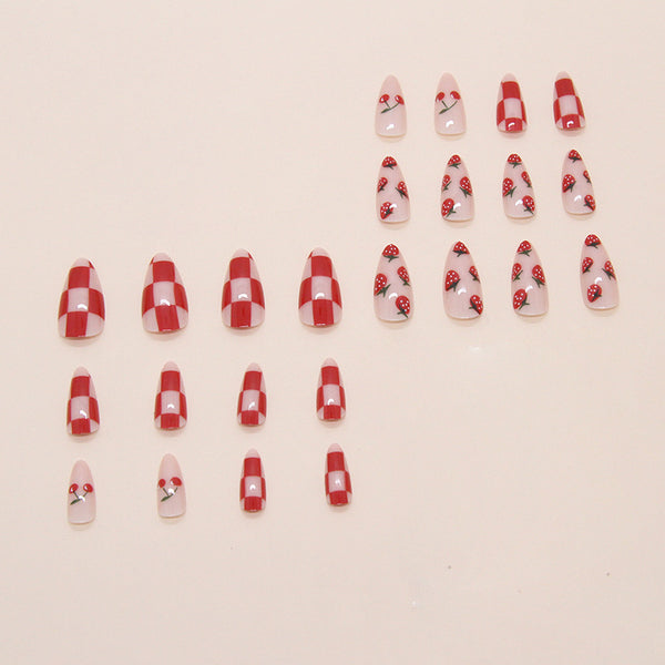 12 Sizes-24 Pcs Press On Nails W1878