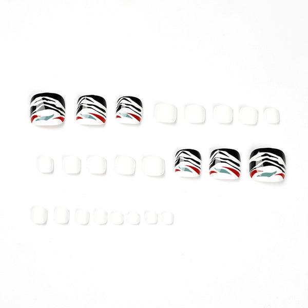 12 Sizes-24 Pcs Press On Nails JP1667